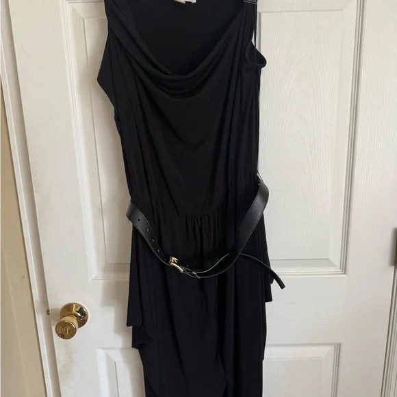 Michael Kors | Dresses | Michael Kors Black Asymmetrical Sheath Dress |  Poshmark